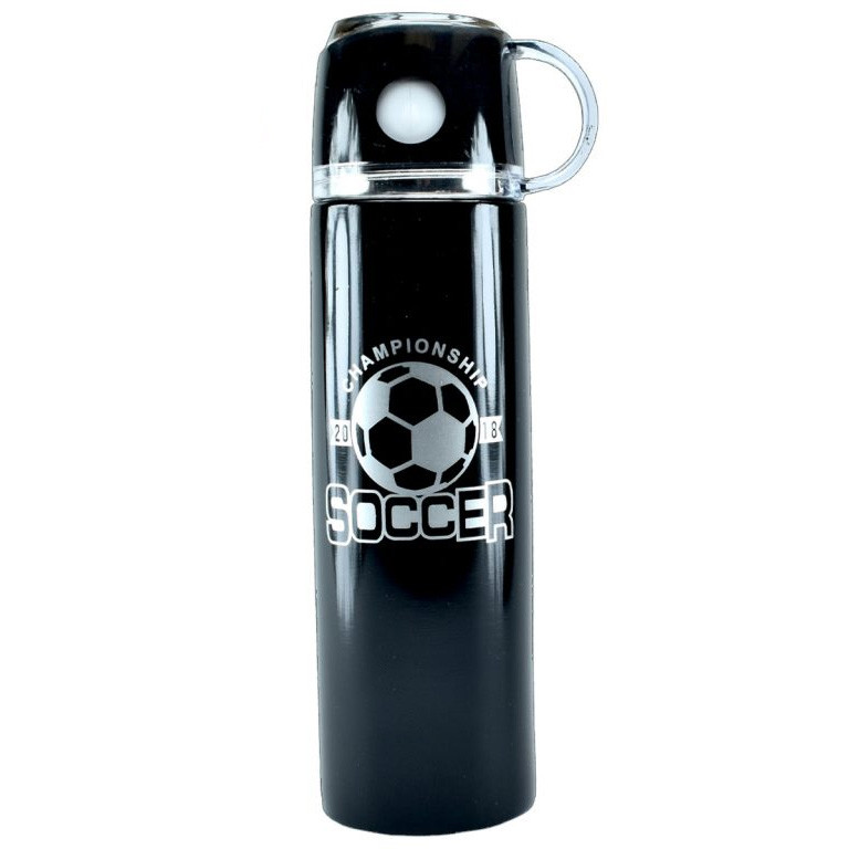 Термос із нержавіючої сталі Soccer EL-3021 500 мл чорний