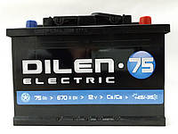 Автомобильный аккумулятор DILEN 6CT-75Ah A3 670А R+