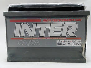 Автомобільний акумулятор Inter High Performance 75Ah 680A R+