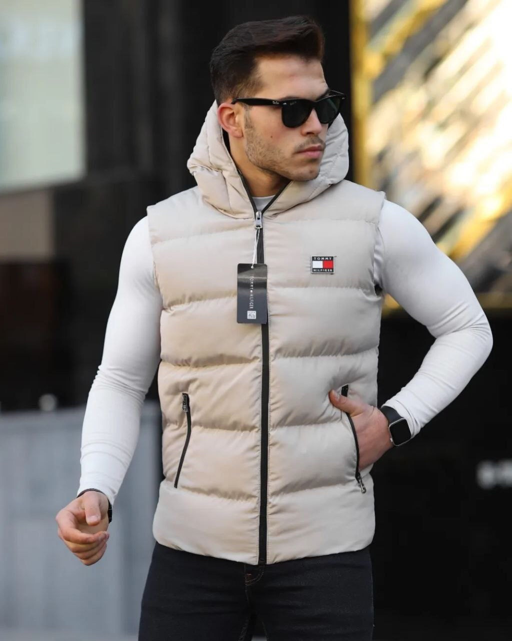 Жилет чоловічий TOMMY S-XXL арт.1177, Міжнародний розмір S, Колір Червоний, Розмір чоловічого одягу (RU) 44