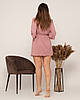 Халат жіночий рубчик Рожева пудра, фото 2