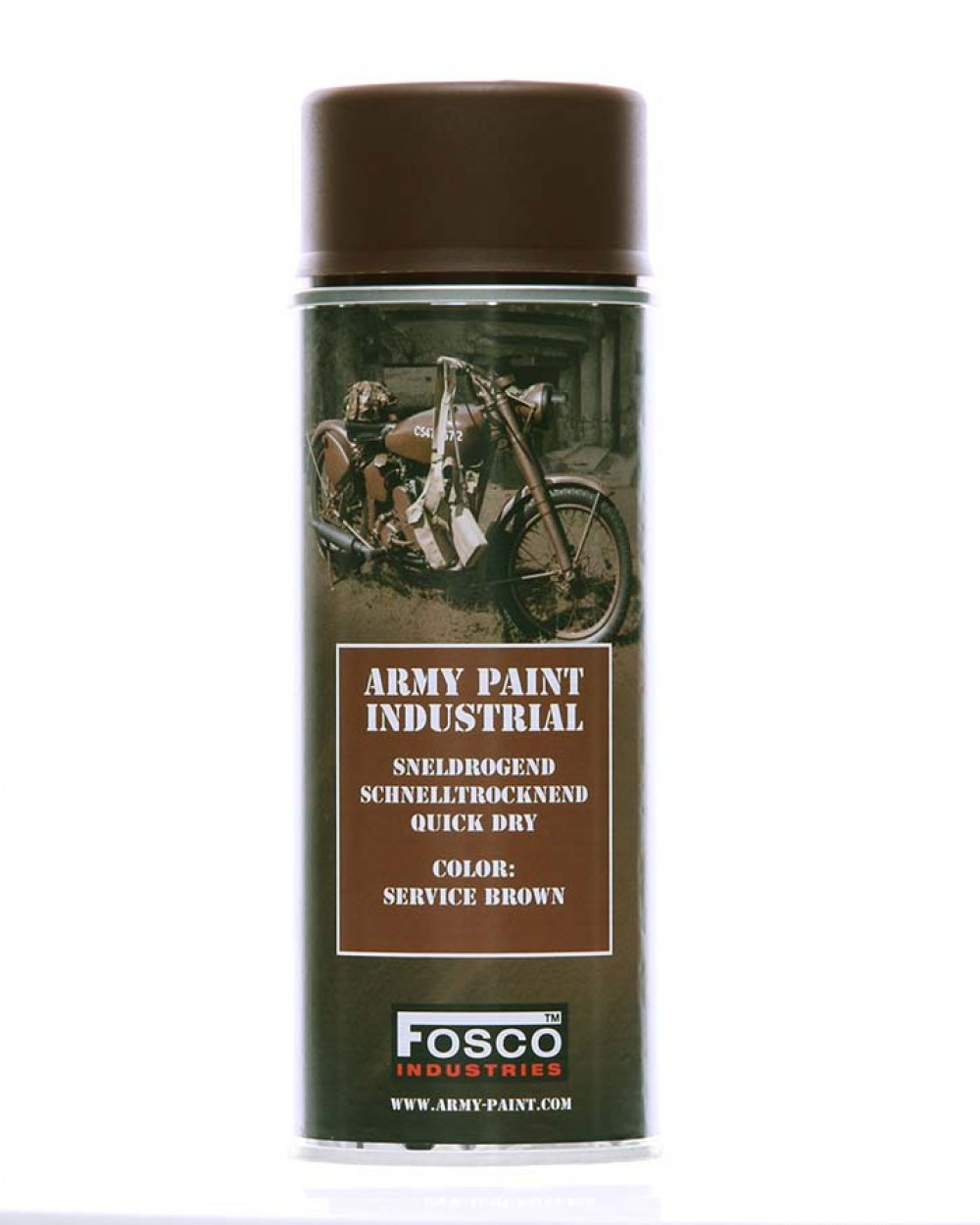 Фарба маскувальна, професійна (НАТО) FOSCO ARMY PAINT 400 ml - Service Brown