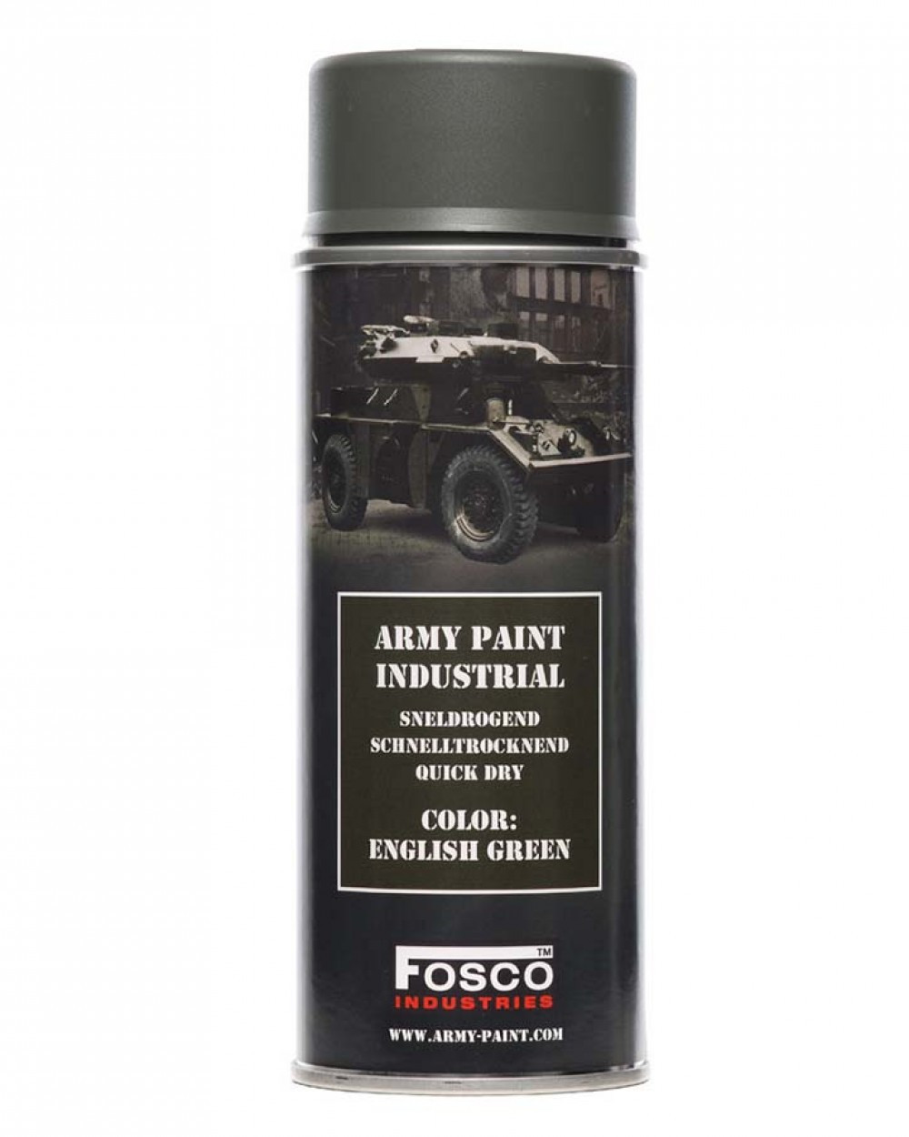 Фарба маскувальна, професійна (НАТО) FOSCO ARMY PAINT 400 ml - English Green