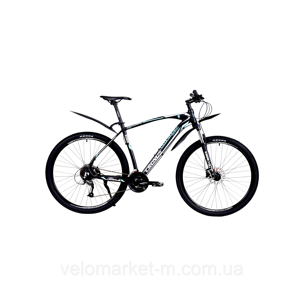 ВЕЛОСИПЕД CRONUS WARRIOR 29"21" ЧОРНИЙ-БІРЮЗОВИЙ