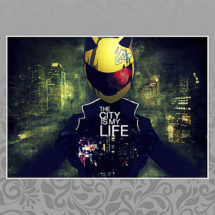 Плакат А4 Аніме Durarara