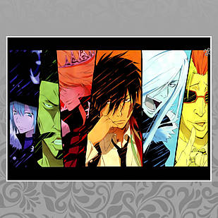 Плакат А4 Аніме Durarara 003