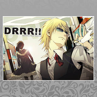Плакат А4 Аніме Durarara 004