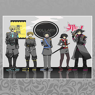 Плакат А4 Аніме Durarara 008