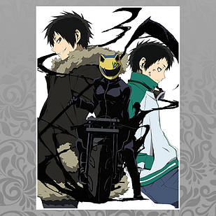 Плакат А4 Аніме Durarara 009