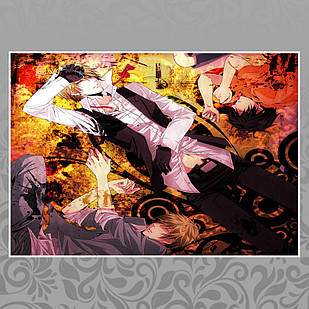 Плакат А4 Аніме Durarara 010