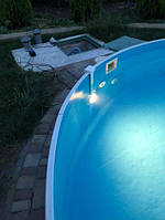 Навесной прожектор для каркасных бассейнов, LED 10Вт, 12В, с трансформатором, 720лм, 120°