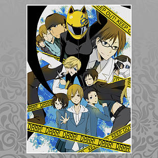 Плакат А4 Аніме Durarara 011