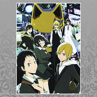 Плакат А4 Аніме Durarara 012