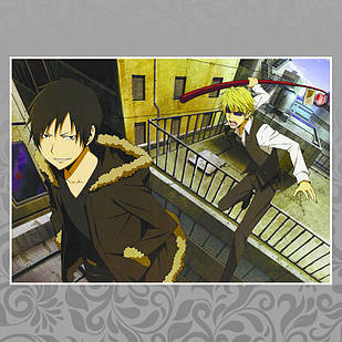Плакат А4 Аніме Durarara 013