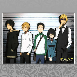 Плакат А4 Аніме Durarara 014