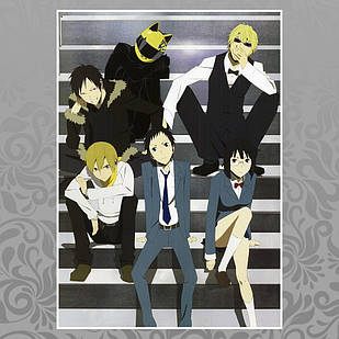Плакат А4 Аніме Durarara 016