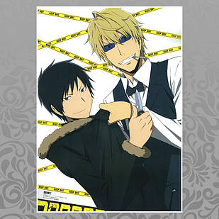 Плакат А4 Аніме Durarara 017