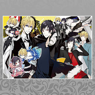 Плакат А4 Аніме Durarara 020
