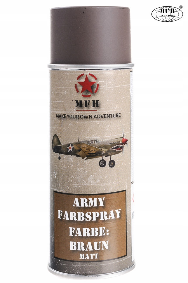 Фарба маскувальна, професійна MFH 400 ml (бронза Мат) RAL 8027 Німеччина