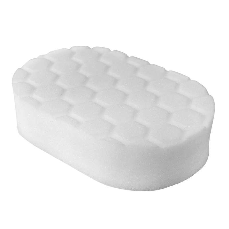 АПЛІКАТОР ПІНОПОЛІУРЕТАНОВИЙ БІЛИЙ ДЛЯ ПОЛІРУВАННЯ 2 ФАЗА HEX LOGIC WHITE POLISHING HAND PAD