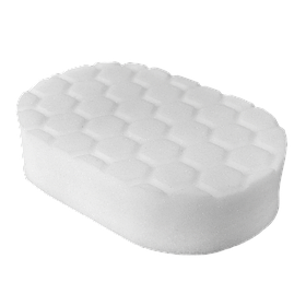 АПЛІКАТОР ПІНОПОЛІУРЕТАНОВИЙ БІЛИЙ ДЛЯ ПОЛІРУВАННЯ 2 ФАЗА HEX LOGIC WHITE POLISHING HAND PAD