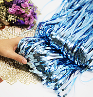 Шторка завіса із фольги блакитна, штора дощ для створення фотозони 1х2 метри