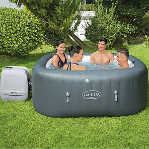 Надувний джакузі Bestway 60031 Lay-Z-Spa 180х180х71 см гідромасажний аеромасажний басейн СПА для дому