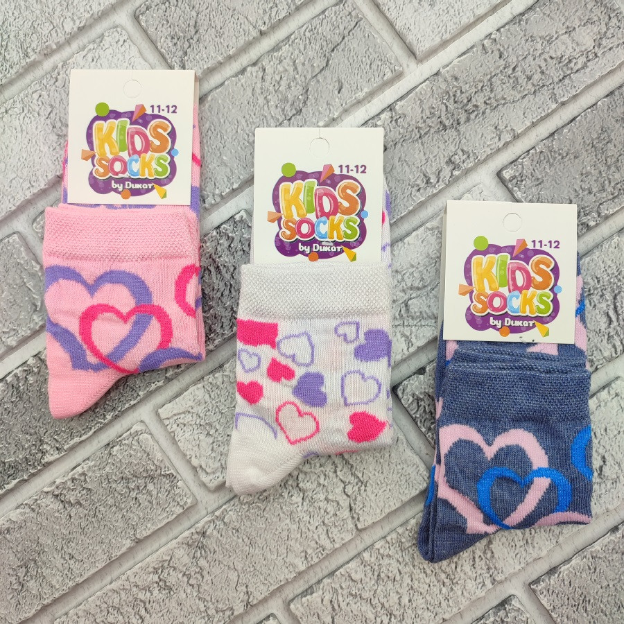 Шкарпетки дитячі середні весна/осінь р.11-12 малюнок асорті Kids Socks by Dukat 30037807