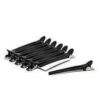 Затискач для волосся, чорний, 1 шт