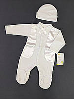 Детский нарядный костюм для новорождённого мальчика HappyTot Денди 62см белый 503