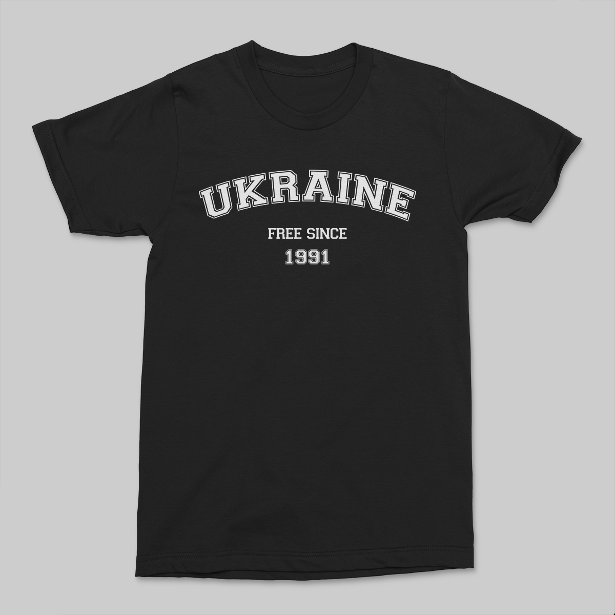Чорна футболка унісекс "ORIGINALS - Вільна Україна з 1991 " / футболка з патріотичним малюнком