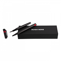 Подарочный набор "Diamond Black" шариковая ручка и перьевая ручка от немецкого бренда Hugo Boss