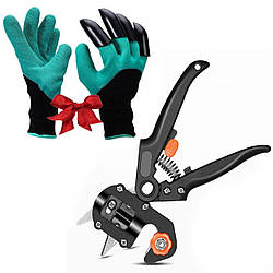 Щепленнєвий секатор Professional Grafting Tool + Подарунок Садові рукавички GARDEN GLOVES