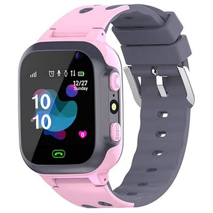 Дитячий розумний смарт-годинник з GPS Smart baby watch Q16 з камерою прослуховуванням сім-картою Рожевий, фото 1