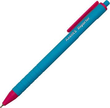 Ручка авт. кульк. масл. "Axent" №AB1069-02 Reporter Color 0,7мм синя(28)(1260)