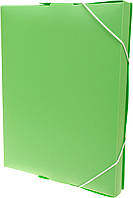 Папка-бокс "Optima" NoO35616-84 A4 30 мм пласт. на різ. пастельна зелена (1) (20)