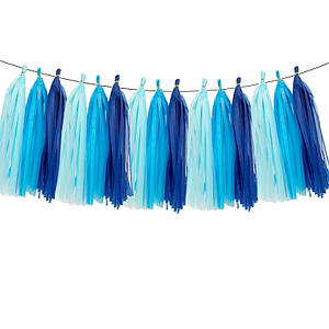 Набір пензлика тассел 3 кольори | Синій Блакитний Темно-синій