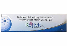 Коживит гель 15г Мікро термін 09/24 включно, Kojivit Gel Micro Labs Limited, Гель с 2% койевой кислотой для борьбы с пигментацией