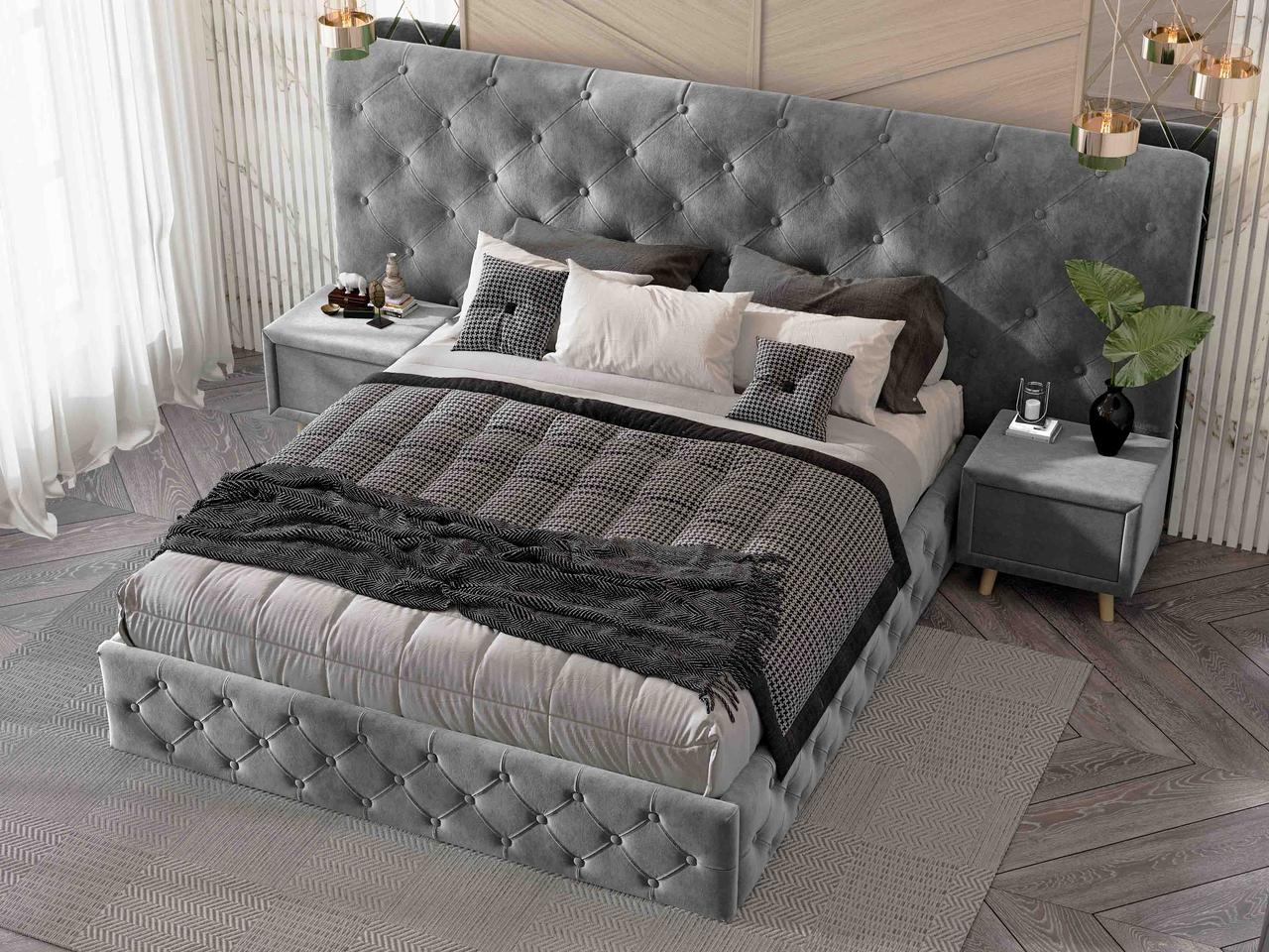 Ліжко з підйомним механізмом "Oscar Plus" + 2 тумби TM Viorina Deko