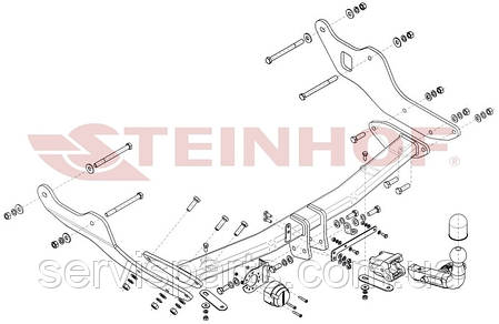 Фаркоп Hyundai Staria 2021- (Хендай Старія) автомат на ключах, фото 2