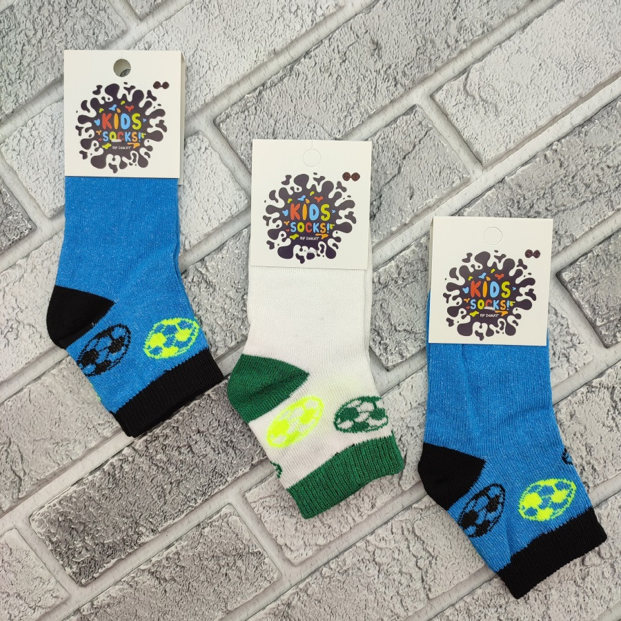 Шкарпетки дитячі середні весна/осінь р.7-8 м'ячики асорті Kids Socks by Dukat 30037822