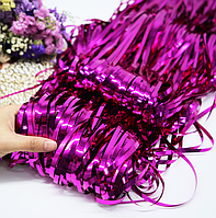 Шторка завіса з фольги Малинова штора дощ фольгована для створення фотозони