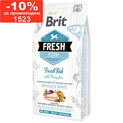 Brit Fresh (Брит Фреш) ADULT LARGE Корм для дорослих собак великих порід з рибою і гарбузом, 12кг