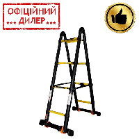 Лестница универсальная телескопическая GTM KME3034B 2x4 алюминиевая, 3.4 м YLP