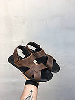 Мужские сандали шлепанци трансформеры кожаные летние коричневые Размер: 40,41,42,43,44,45