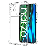 Чехол Fiji Proof для Realme Narzo 50A бампер с усиленными бортами Transparent