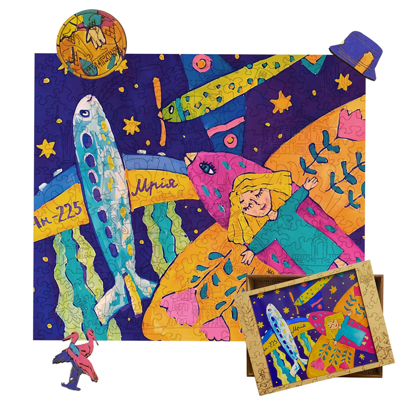 Дуже Великий Фігурний Дерев'яний Пазл Woods Story Мрія XXL, фото 1