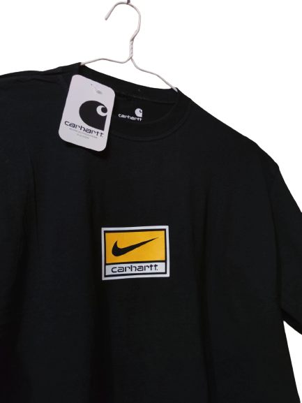 Черная футболка Nike x Carhartt футболки Найк Кархарт унисекс (ID ...