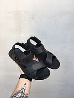 Чоловічі сандалі відкриті шкіряні літні чорні Розмір: 40,41,42,43,44,45