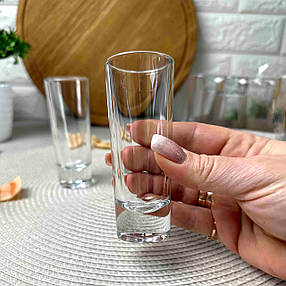 Висока гладка чарка-шот 66 мл Uniglass Niki, фото 2